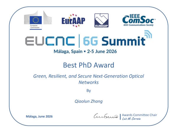 Best Ph.D. Thesis Award